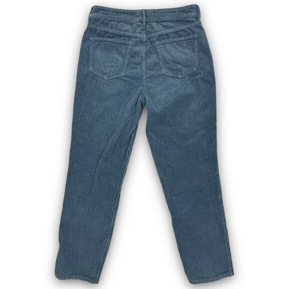 PacSun High Rise Mom Corduroy Ankle Pants Jeans Tapered Leg Relaxed Blue Size 27 - Picture 8 of 8